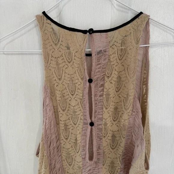 NWT! Free People Sheer Lace Sleeveless Midi Dress - Picture 7 of 9